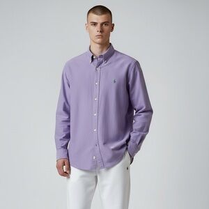 Ralph Lauren Lavender Button Down Shirt size medium